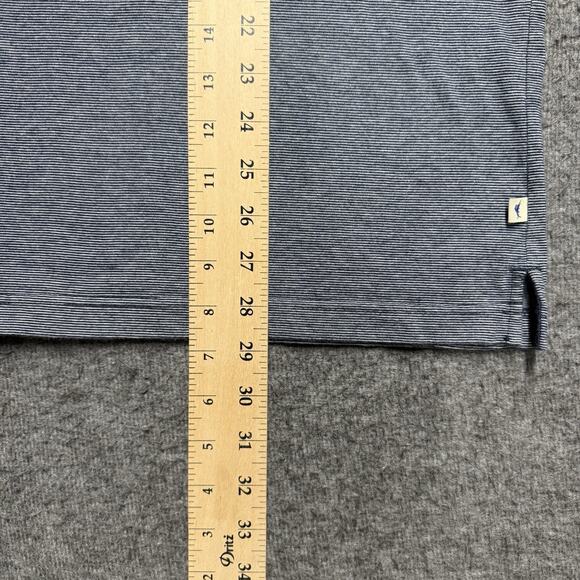 Tommy Bahama Short Sleeve T-Shirt Men's XL Navy Blue/White Striped 100% Cotton - Picture 6 of 6